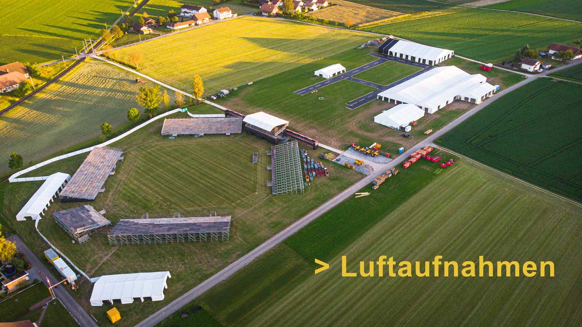 schwingfest aufbau luftaufnahmen