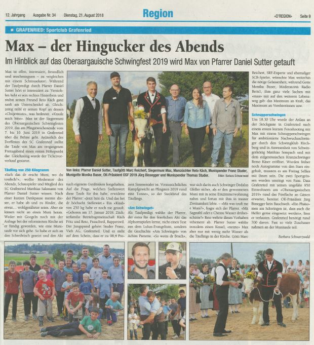 2018 08 21Bericht Munitaufe DRegion